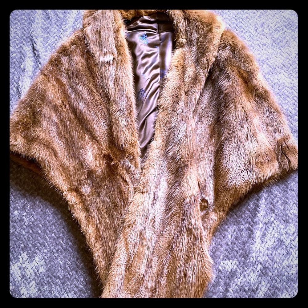 Antique fur stole/wrap